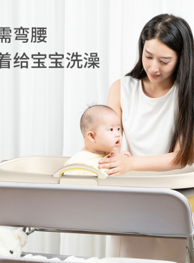 尿布台婴儿护理台便携式多功能可洗浴床上换尿布抚触台可折叠