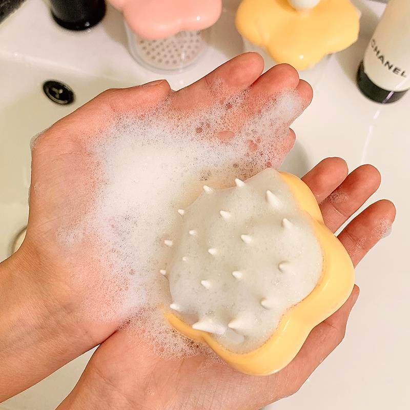 洗头刷子可爱花朵刷头皮按摩梳头发神器气垫梳子止痒抓头器学生打,淘宝优惠券,粉丝福利购,淘宝优惠卷