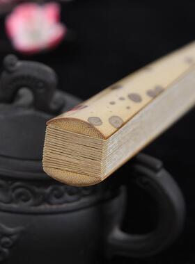 中国风古风折扇梅鹿空白苏工宣纸扇文玩9JRN折寸扇5男18方女收藏