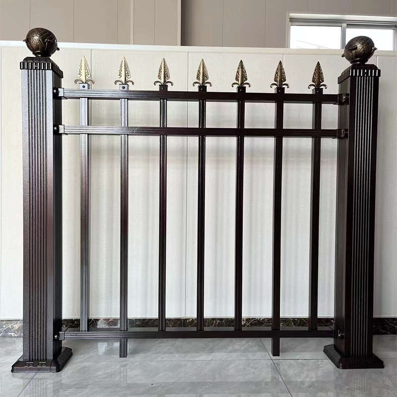 铝艺护栏铝合金围墙围栏别墅庭院高档铁艺护栏阳台室外家用栏杆 - 图3