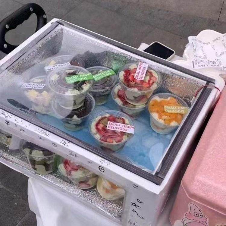 透明保温箱商用摆摊三明治蛋糕寿司可视泡沫箱透明盖甜品展示盒,淘宝优惠券,粉丝福利购,淘宝优惠卷