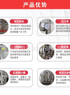 二级反渗透水处理纯水化设备化妆品机械反渗透水处理设备净水器