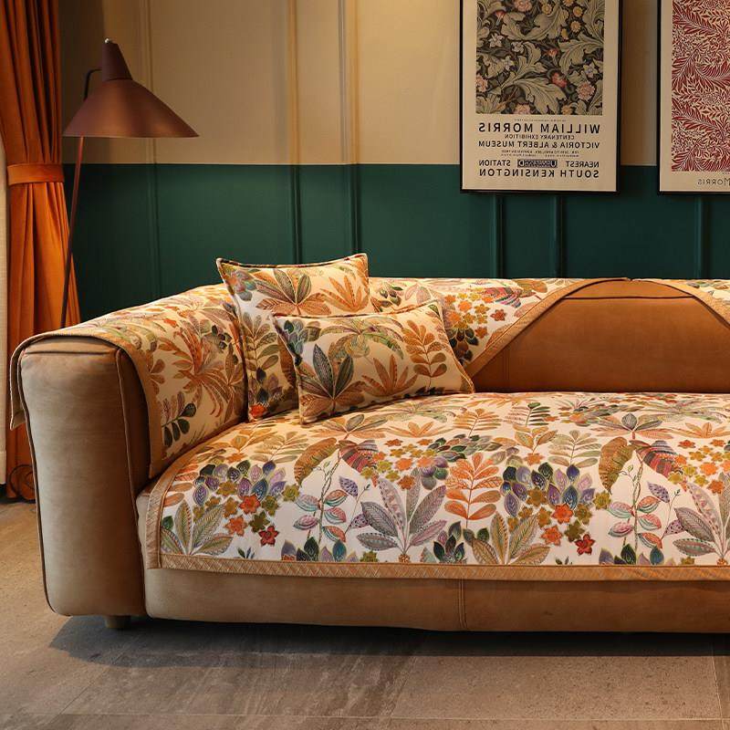 皮沙发垫轻奢高级感四季通用雪尼尔四季通用新款座垫防滑皮沙发套,淘宝优惠券,粉丝福利购,淘宝优惠卷