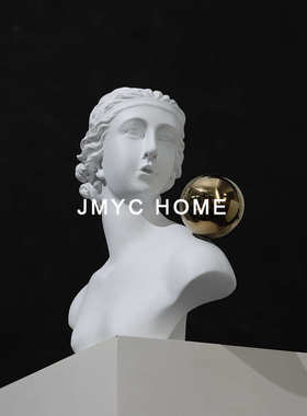 北欧现代高级感人物雕塑软装饰品玄关酒柜电视柜客厅书柜艺术摆件