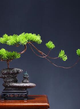 新中式创意花瓶陶瓷家居茶桌书桌博古架装饰品工艺品禅意盆景摆件