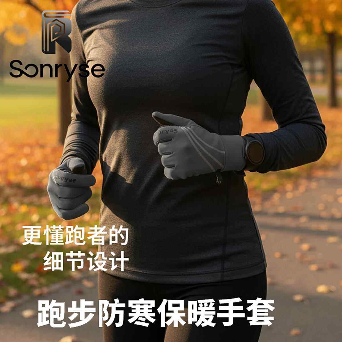正品Sonryse骑行手套男士冬2025新款户外运动保暖手套可触屏防风,淘宝优惠券,粉丝福利购,淘宝优惠卷