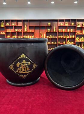 铸铜铜门海缸铸铜水缸刻字故宫缸寺庙荷花缸庭院摆件纯铜大缸