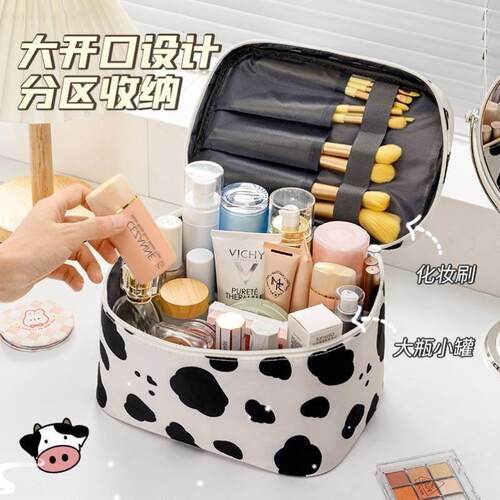 Women Professional Suitcase Makeup Box Make Up Cosmetic Bag - 图1