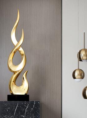 树司脂电镀雕塑楼摆件节节高升客厅电视柜旁ST809开装饰品酒店售