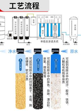 单级2吨反渗透设备生物制药纯水设备大型工业去离子水处理系统