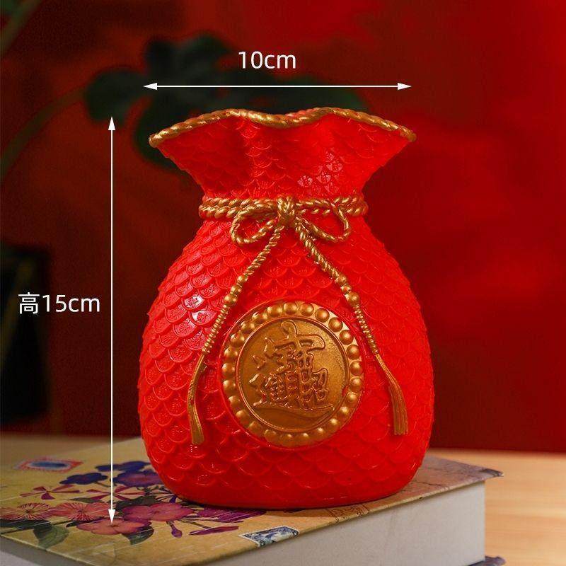 室内高档摆件招财转运金黄麦穗钱袋子花瓶开业柜台新房桌面小摆件,淘宝优惠券,粉丝福利购,淘宝优惠卷