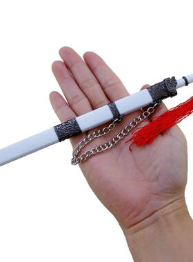 剑王朝影视周边武器模型夜策冷秋水剑22CM带鞘武器模型工艺品摆件