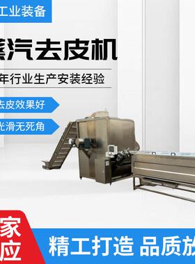 节能型马铃薯蒸汽去皮机小土豆去皮设备土豆深加工低能耗去皮设备