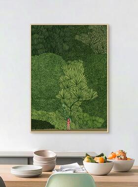 英国Forest设计插画装饰画小清新抽象民宿酒店公寓创意家居艺术画