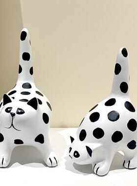 波BHR点咪物树装脂客厅摆动件家居饰品创猫意桌面酒柜饰品样板间