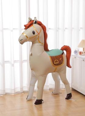 2026元旦商场装饰气球摆件马年