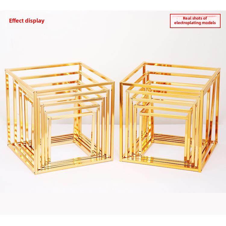 婚礼道具锻铁方形货架方形框架婚礼花架欢迎区场景布局饰品几何路,淘宝优惠券,粉丝福利购,淘宝优惠卷