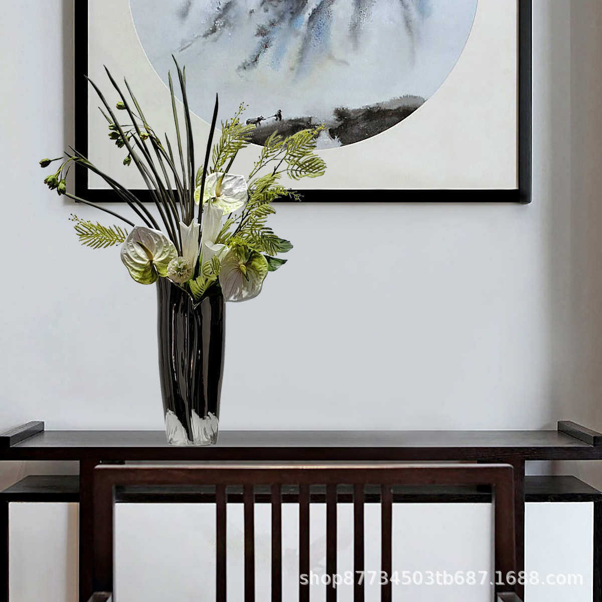 现代极简花艺套装样板房餐桌茶几仿真花艺北欧轻奢家居软装饰品,淘宝优惠券,粉丝福利购,淘宝优惠卷