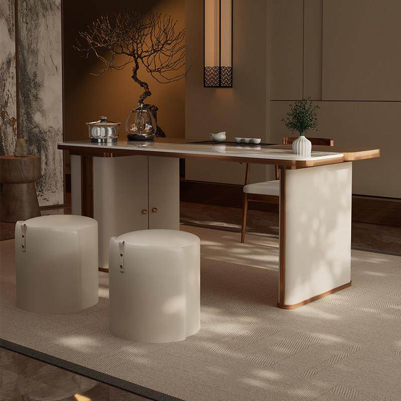 意式极简北美白蜡木岩板茶桌椅组合多功能客厅小茶几泡茶一体茶台,淘宝优惠券,粉丝福利购,淘宝优惠卷