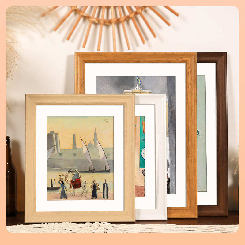 ⇝美式复古相框挂墙装裱画框a3海报4k开8K油画外框A4展示架镜框 - 图3