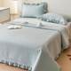 Princess Style Cotton Single Part 2024 New Thickened Dormitory Single Pillow Case Three-piece Set 1 meter 5 Single Kang Single