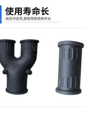 厂家塑料波纹软管三通接头配件工具T型Y型橡胶直通两通给水管