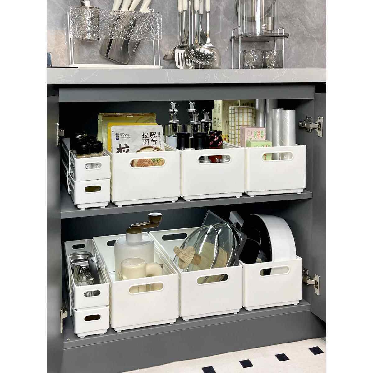 橱柜抽拉收纳盒厨房柜门内置物架下水槽侧边收纳筐窄缝壁挂整理盒,淘宝优惠券,粉丝福利购,淘宝优惠卷