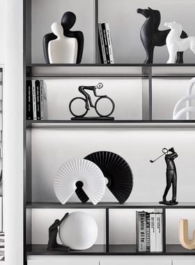 创意抽象人物雕塑艺术摆件现代办公室书柜客厅电视酒柜家居装饰品