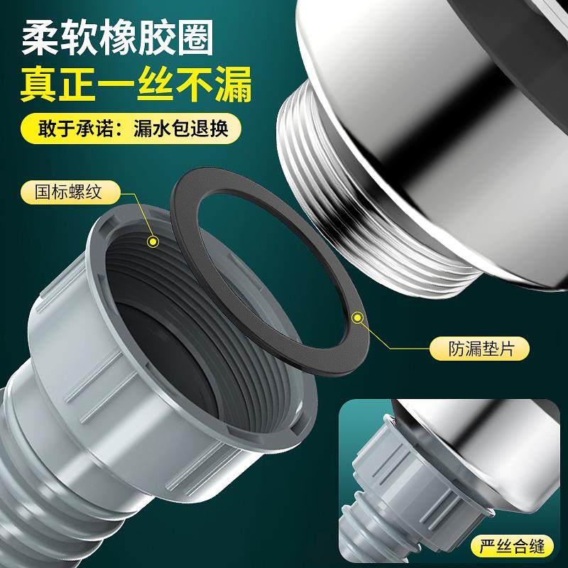 洗菜盆下水管配件水槽洗碗池通用软套装道厨房下水管下水器排水管,淘宝优惠券,粉丝福利购,淘宝优惠卷