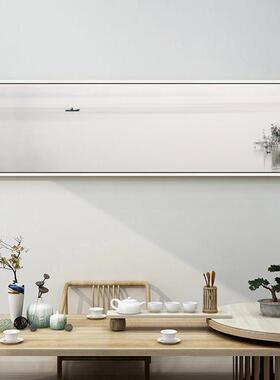网红境饰画意禅画极简水墨船江上装独钓挂AHZ090M画意新中式客厅