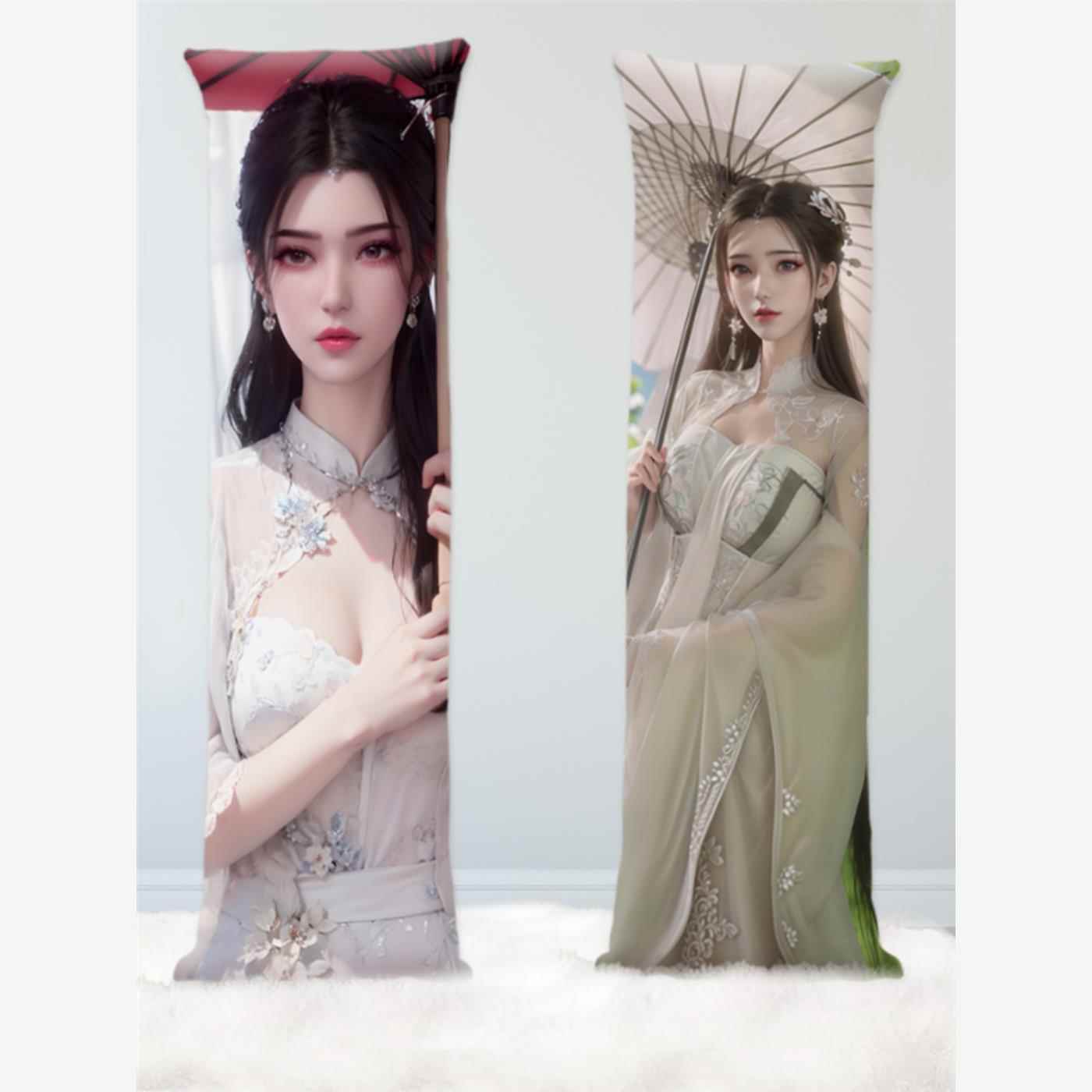 李慕婉等身抱枕来图定制仙逆长靠垫仙侠小说动漫枕芯套双面不同图 - 图3
