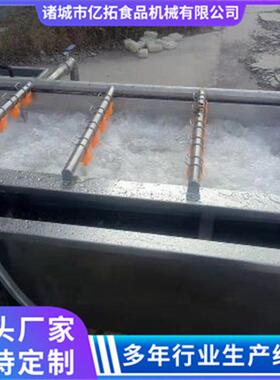 草本香料气泡清洗机 白矾自动化加工设备 山野菜喷淋清洁流水线