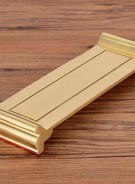 铜供杯纯黄铜拉丝家用供奉财神关公高脚酒杯茶杯土地三杯五杯连座