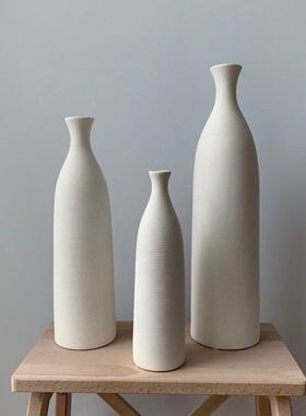 素胚花瓶白色彩绘diy陶艺
