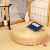 Straw bay window rattan chair mat straw seat cushion corn leaf futon corn husk balcony thin round cushion woven seat