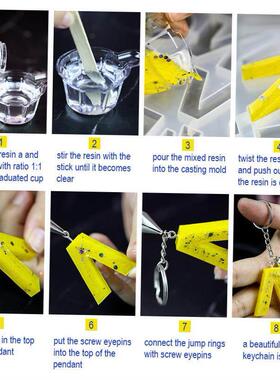 Transparent Epoxy Resin Casting Molds Kit Silicone Mold With