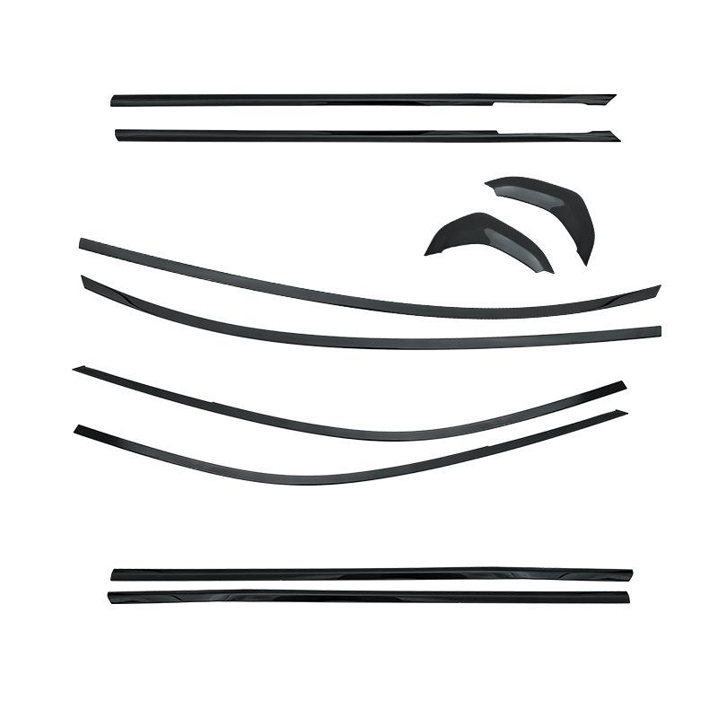 适用于宝马13-19新3系黑亮装饰条F30F35改装配件不锈钢车窗饰条 - 图3