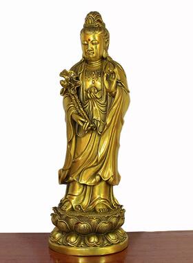 包邮佛具 用品纯铜佛像西方三圣阿弥陀佛观音菩萨大势至菩萨