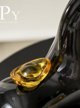 马上有钱酒柜陶瓷摆饰客厅乔迁送人餐柜展示柜大气礼物工艺礼品摆