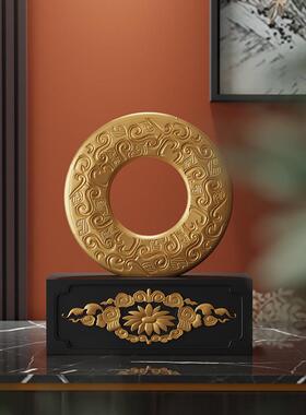 艺古贝子同心扣中摆件新式客厅博架酒电柜视RZB-2542柜装饰品摆设