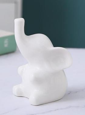 酒柜摆件客厅2025新款陶瓷工艺品镀金动物室内玄关客厅可爱外观境