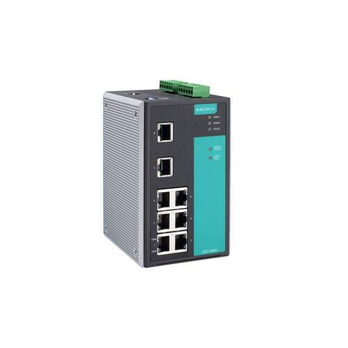 MOXA 工业以太网交换机 EDS-508A-SS-SC 金属铝外壳 - 图2
