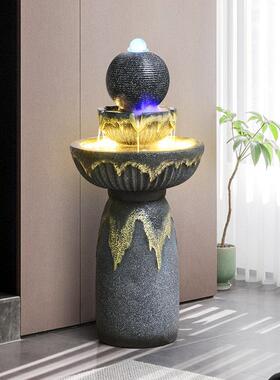 循环流水喷泉摆件客厅办公室风水球景观乔迁开业送礼装饰品加湿器