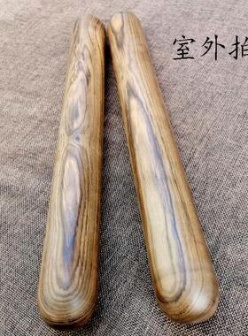 非洲檀香木圆棒木料檀木杆圆棍香檀木棍二棒子手把件圆头短棒