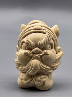 黄杨木游戏黑神话钟馗可爱治愈解压车载办公桌面摆件装饰物礼品