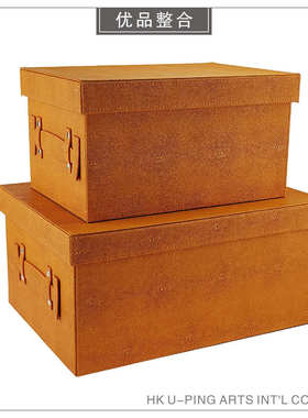 现代样板房简约软装摆件家居饰品卧室衣帽间创意储物盒BJ104-31-1