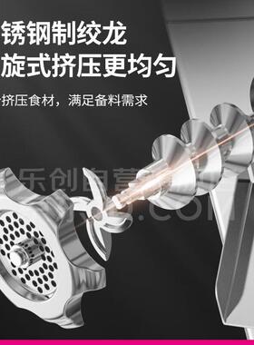 商用400型不锈钢切肉机肉食店食堂多用切肉绞肉机