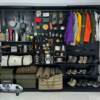 Camping equipment hole board shelf storage outdoor supplies cycling sports sports home floor display rack