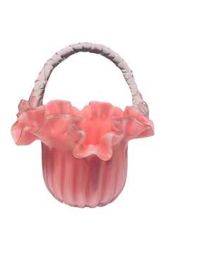 琉璃轻软手玻璃厅k奢装饰品花篮花瓶精致摆插花客家居提篮高级感