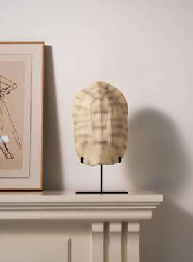 现代仿真中雕塑古风EOR家居客厅玄龟关电视柜复古壳桌面艺术装饰